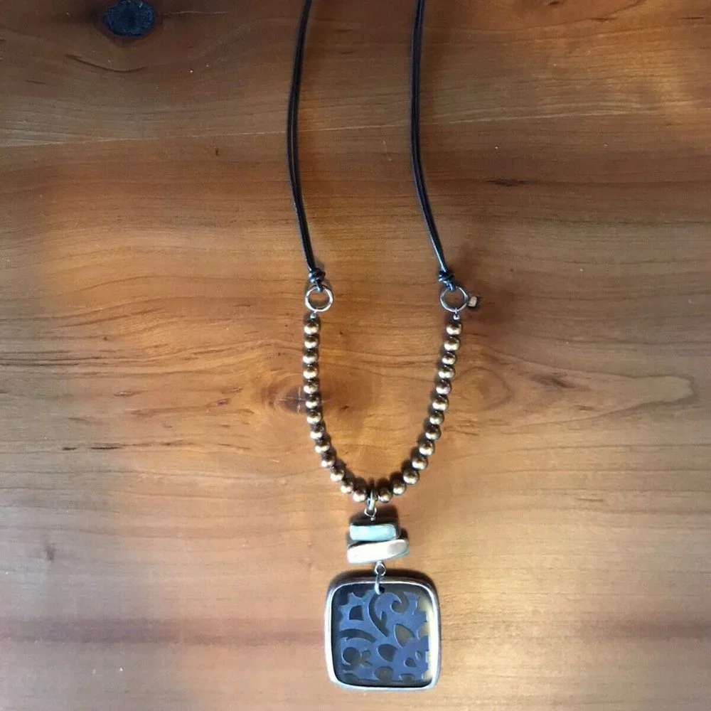 Silpada Bronze Pearl Necklace - Picture 7 of 10